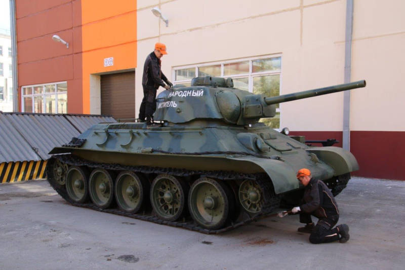 В Музее военной техники УГМК появился танк, собранный из найденных под Псковом обломков