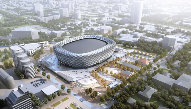 В Екатеринбурге утвердили проект строительства ледовой арены УГМК