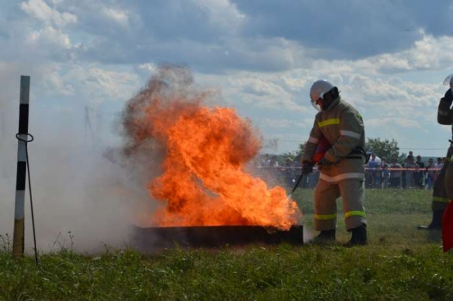 Более сотни спасателей-добровольцев тушили огонь в свердловском посёлке