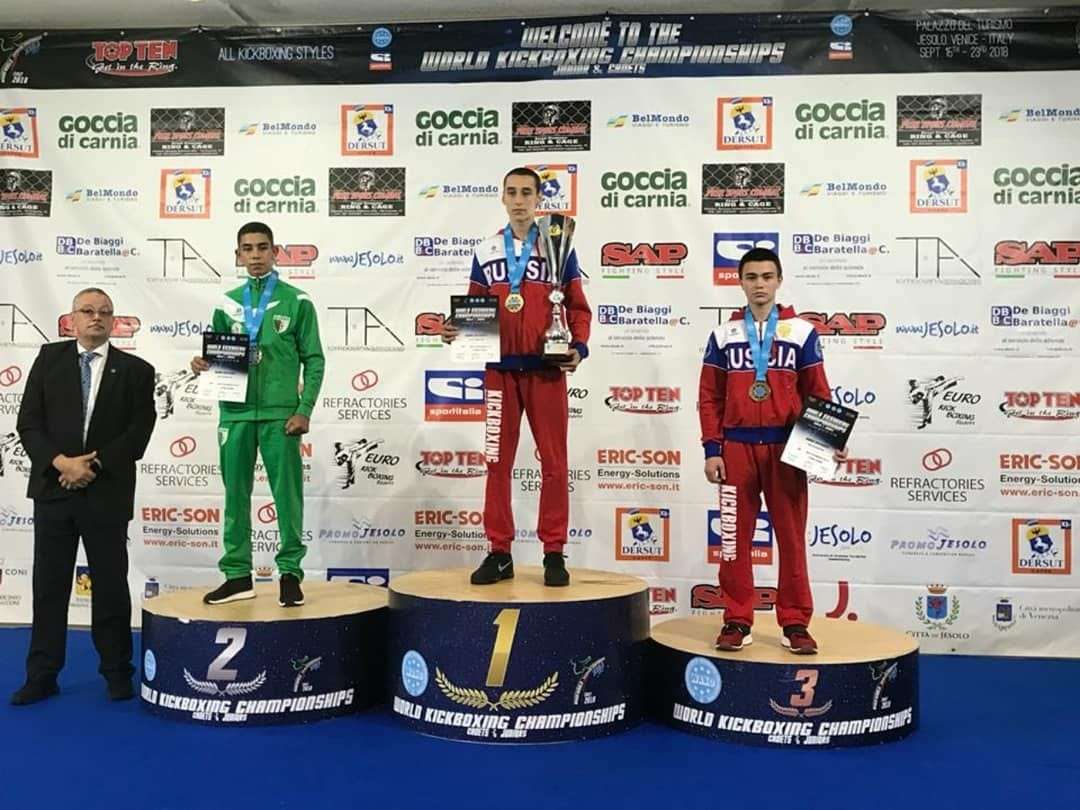 17-летний екатеринбуржец выиграл чемпионат мира по кикбоксингу в Италии