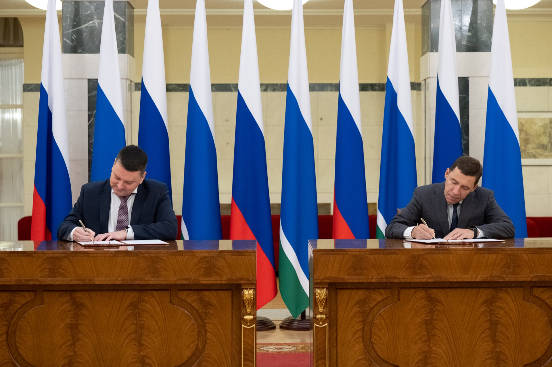 Евгений Куйвашев и Сергей Чирков заключили соглашение о сотрудничестве